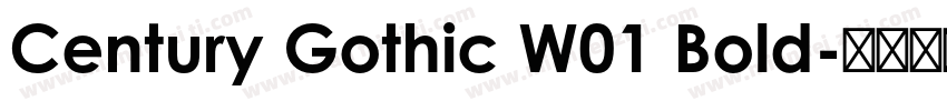 Century Gothic W01 Bold字体转换